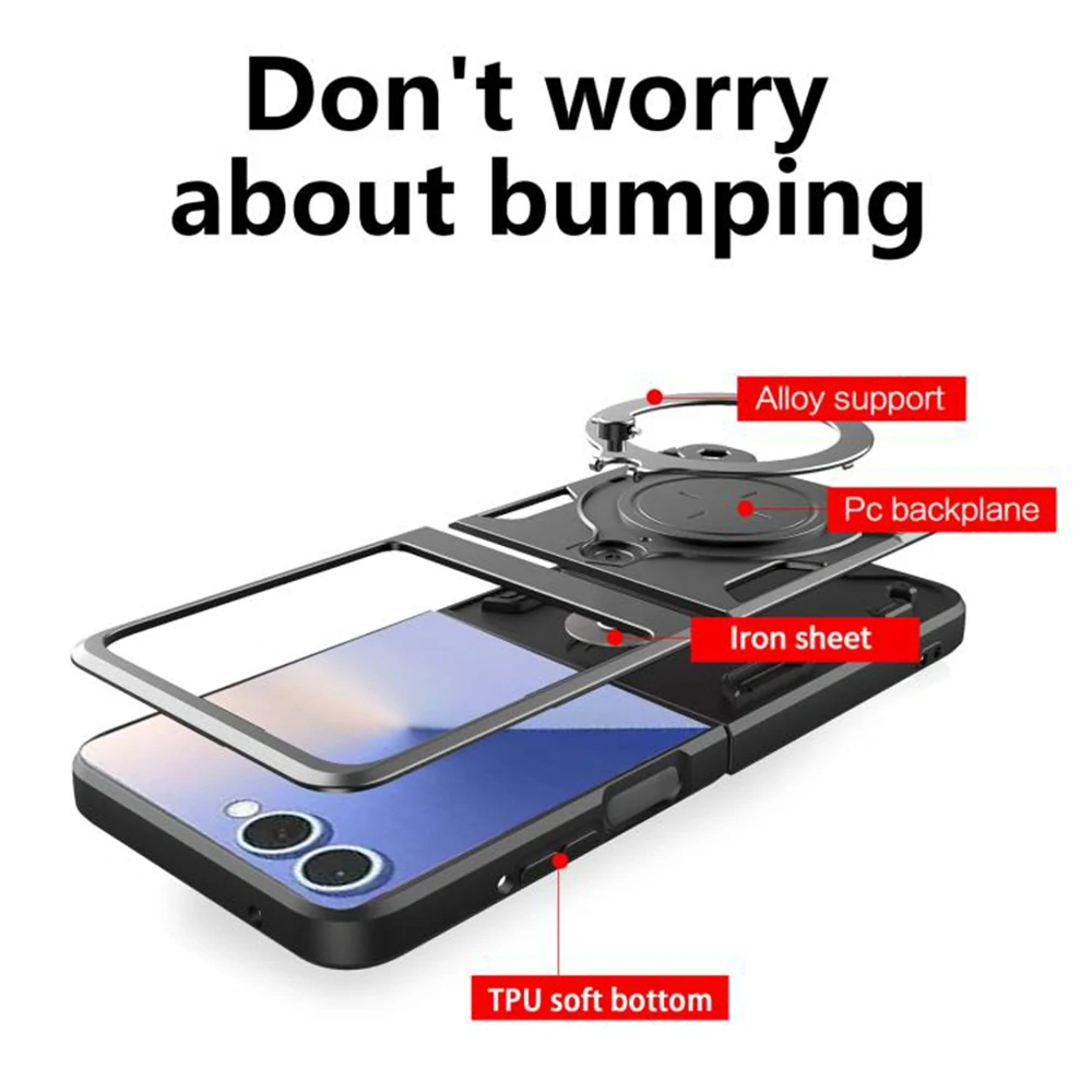 Kryt Samsung Galaxy Z Flip 7, Techsuit CamGuard Pro - modrý