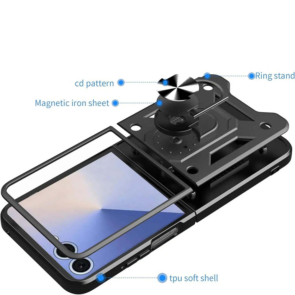 Kryt Samsung Galaxy Z Flip 8, Techsuit CamShield Pro černý