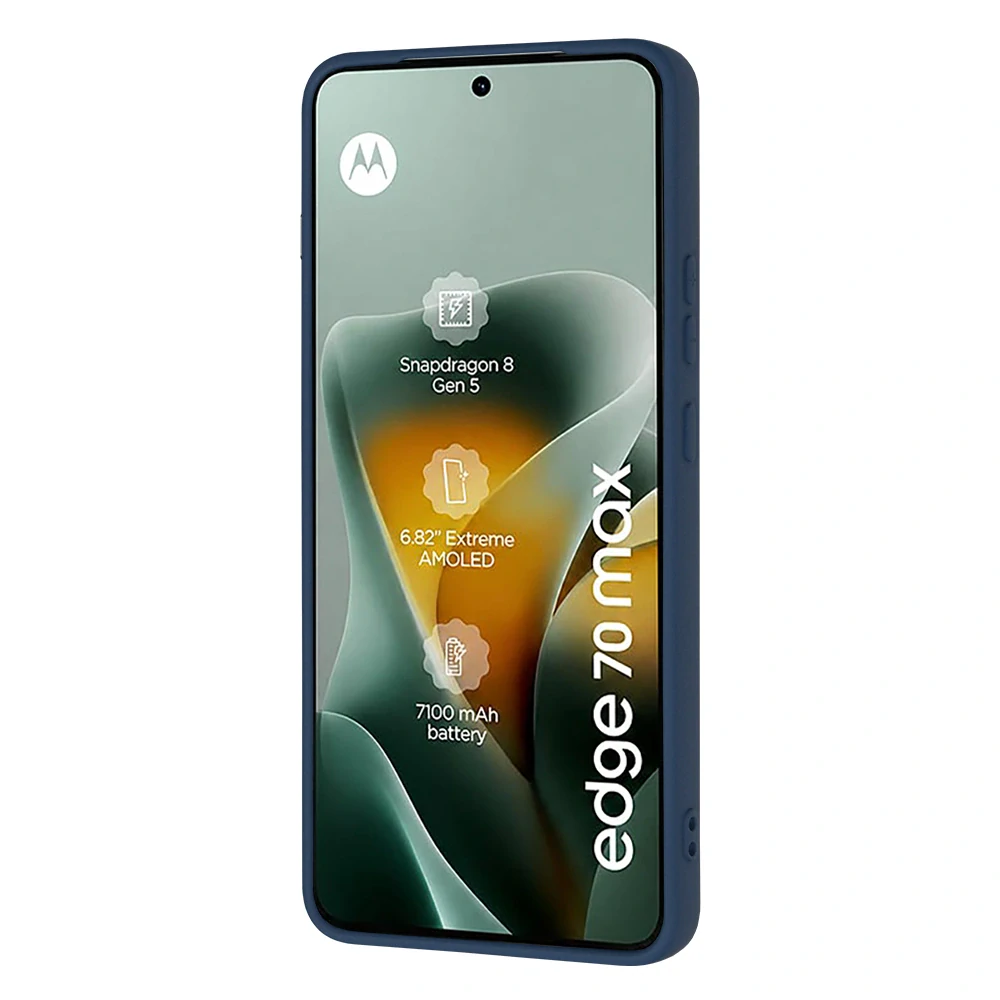 Kryt Motorola EDGE 70 Max, SoftFlex - navy blue