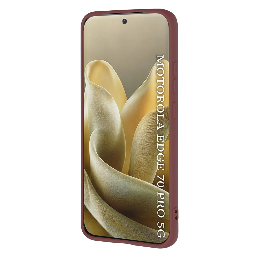 Kryt Motorola EDGE 70 Pro, SoftFlex - plum red