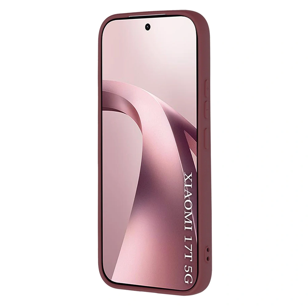Kryt Xiaomi 17T, Techsuit SoftFlex - plum red