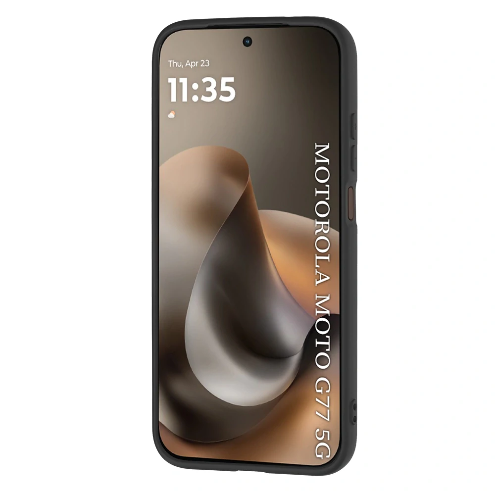 Kryt Motorola Moto G77 / G67, SoftFlex - black