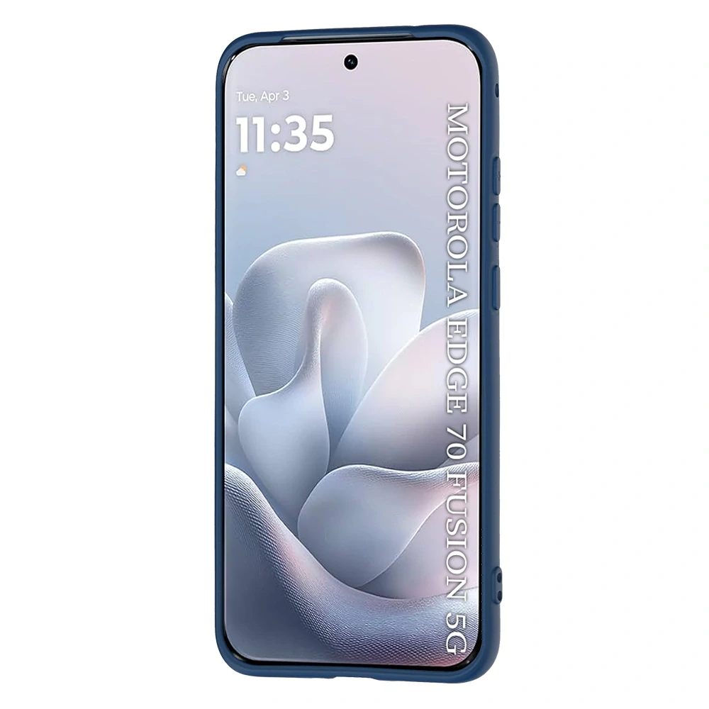 Kryt Motorola EDGE 70 Fusion, SoftFlex - navy blue