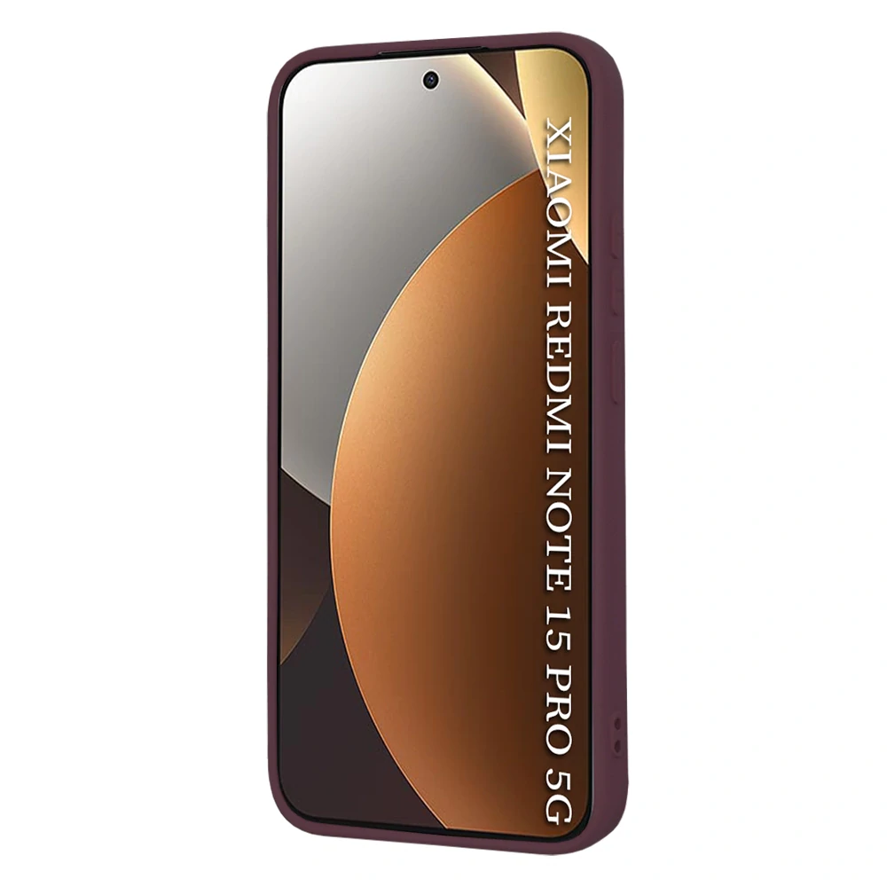 Kryt Xiaomi Redmi Note 15 Pro 5G, SoftFlex - plum red