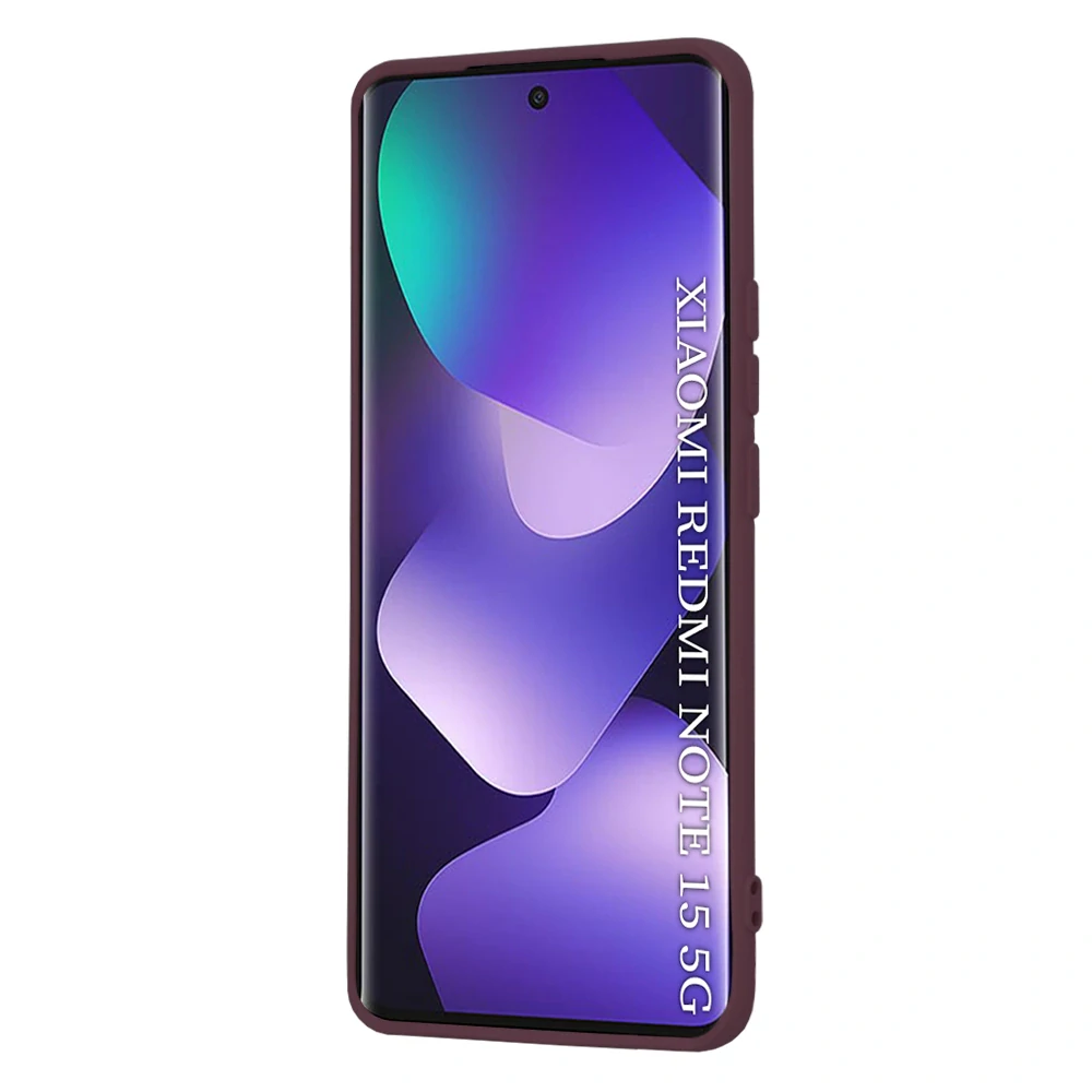 Kryt Xiaomi Redmi Note 15 4G/5G / Poco M8 5G, SoftFlex - plum red