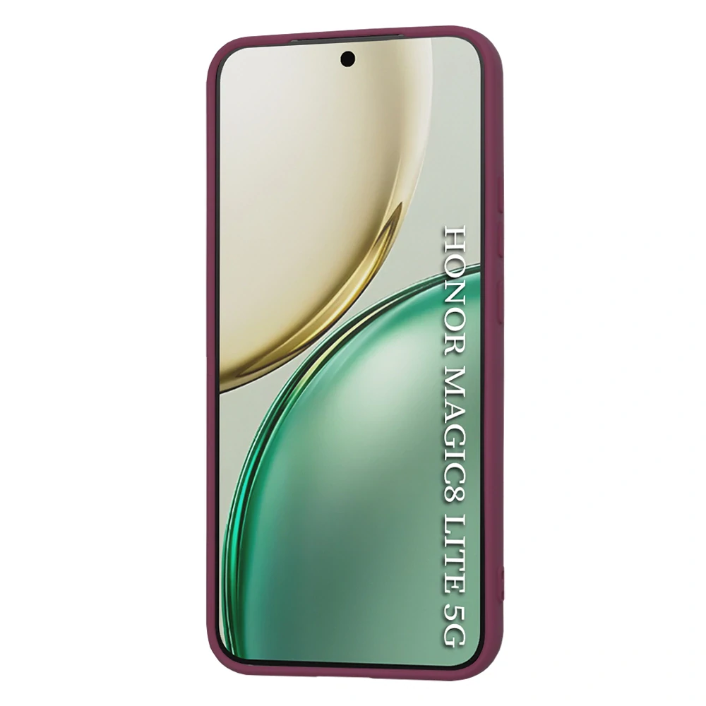 Kryt Honor Magic 8 Lite, Techsuit SoftFlex - plum red