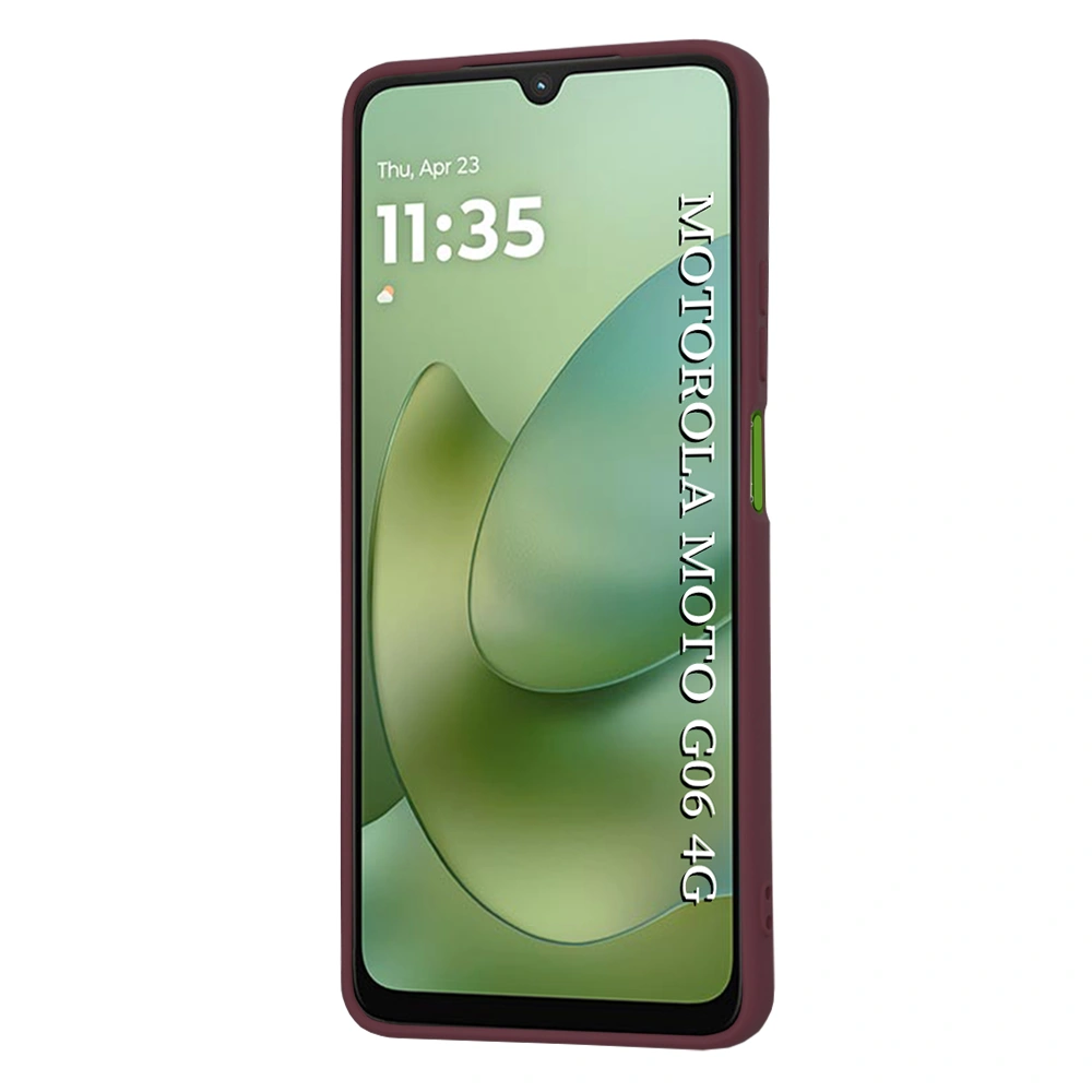 Kryt Motorola Moto G06, SoftFlex - plum red