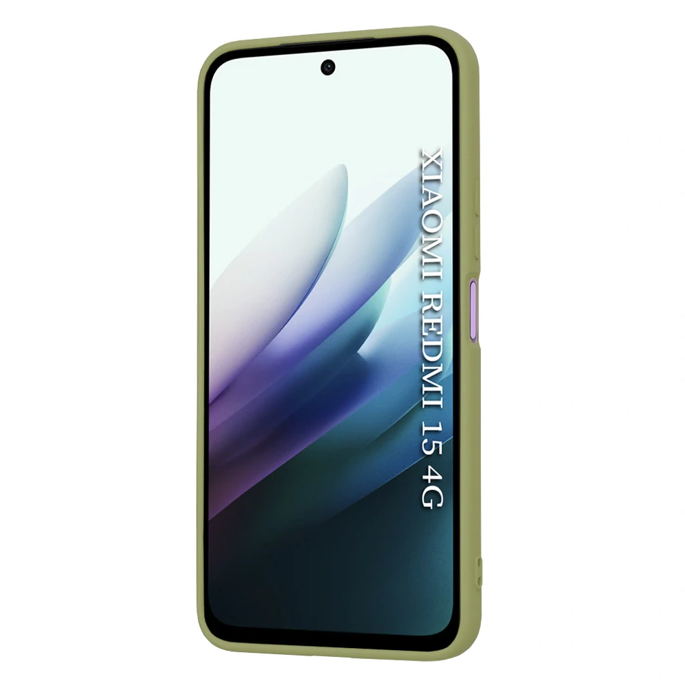 Kryt Xiaomi Redmi 15 4G/5G, Techsuit SoftFlex - matcha
