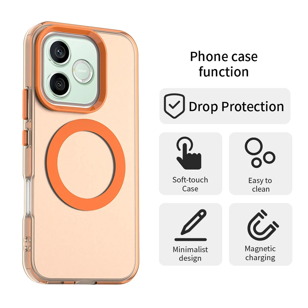 Kryt Honor 600 / 600 Pro, CandyCase MagSafe - orange