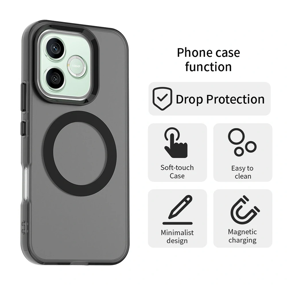 Kryt Honor 600 Lite, CandyCase MagSafe - black