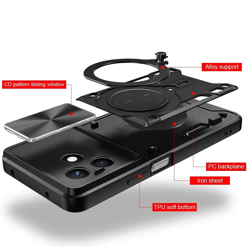 Kryt Honor X8d, Techsuit CamGuard Pro - černý