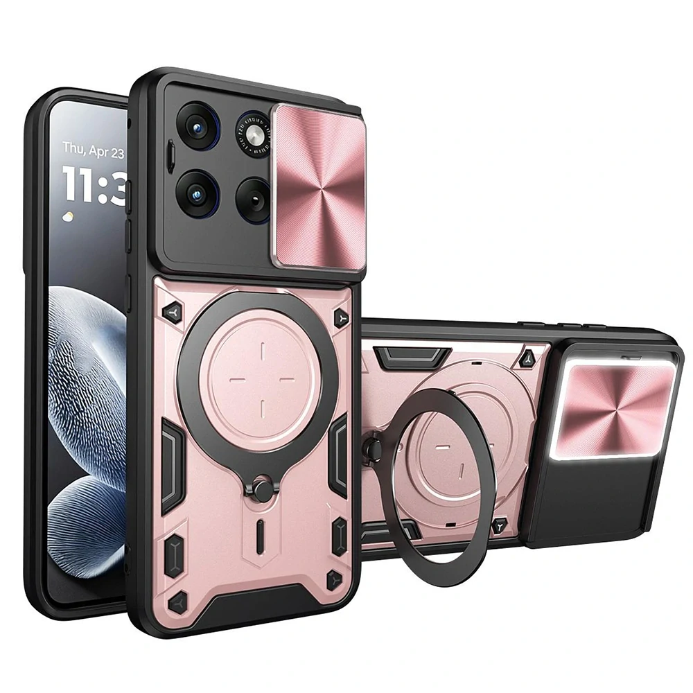 Kryt Motorola EDGE 70 Fusion, Techsuit CamGuard Pro - rose gold