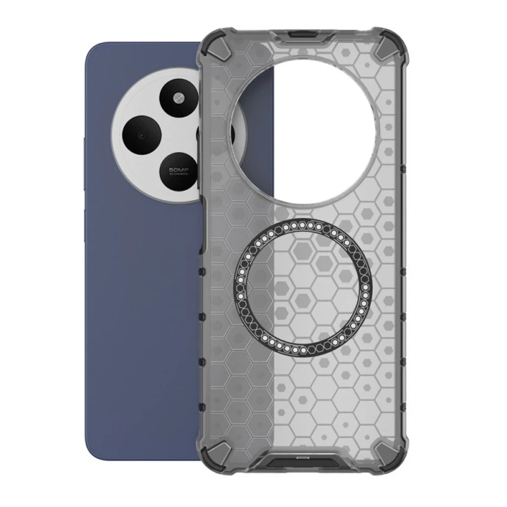 Kryt Xiaomi Redmi 14C / Poco C75, HoneyComb Shield MagSafe - černý