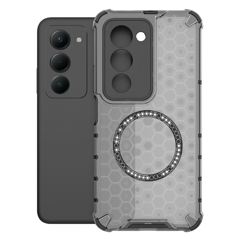 Kryt Xiaomi Redmi 15 4G/5G, HoneyComb Shield MagSafe - černý