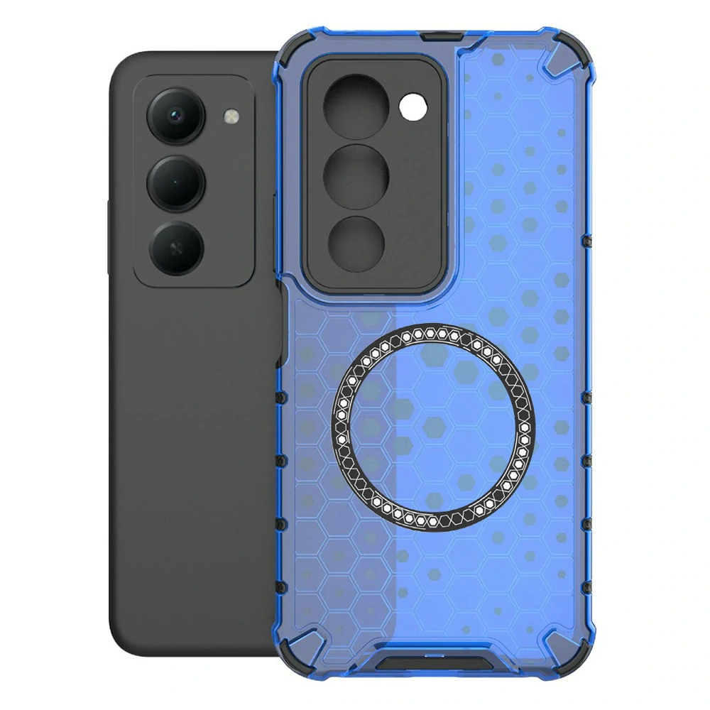 Kryt Xiaomi Redmi 15 4G/5G, HoneyComb Shield MagSafe - modrý