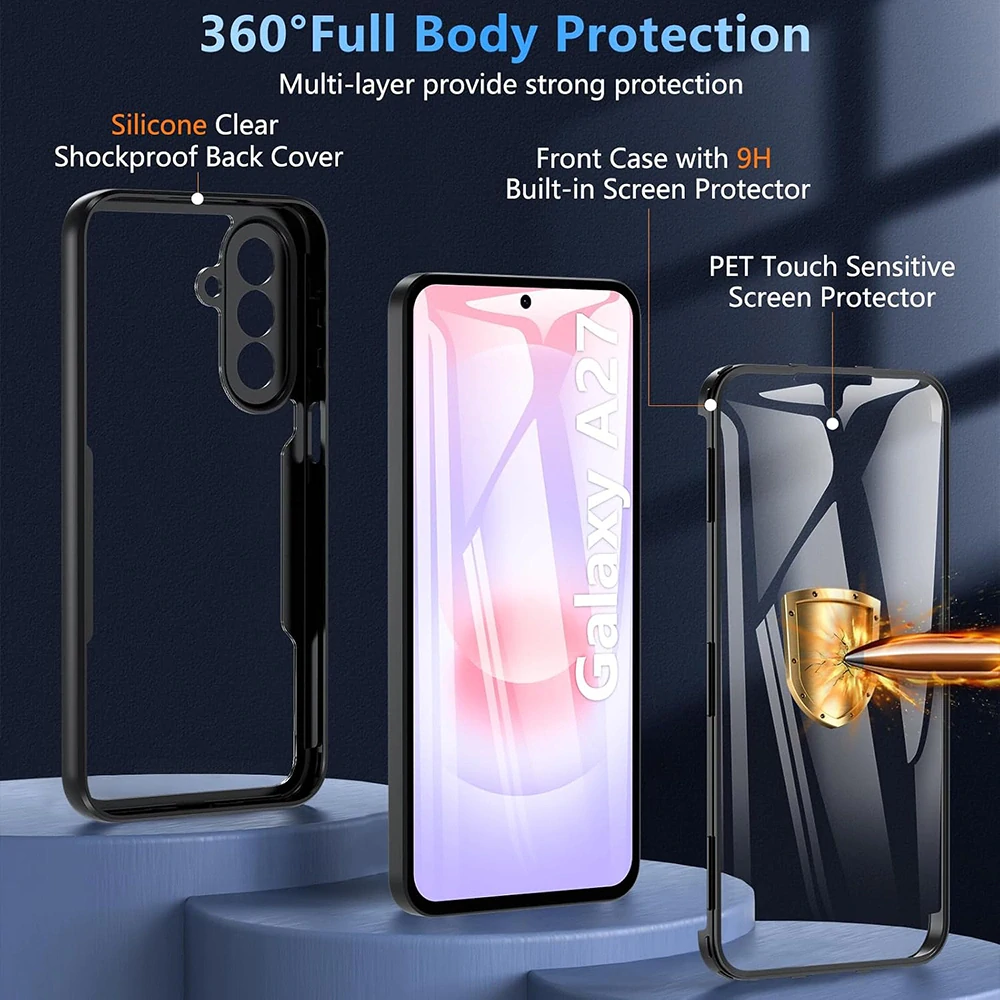 Pouzdro Samsung Galaxy A27 5G, ColorVerse 360 - černé