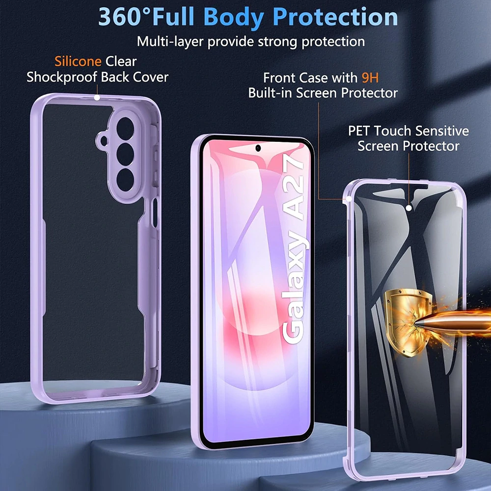 Pouzdro Samsung Galaxy A27 5G, ColorVerse 360 - růžové