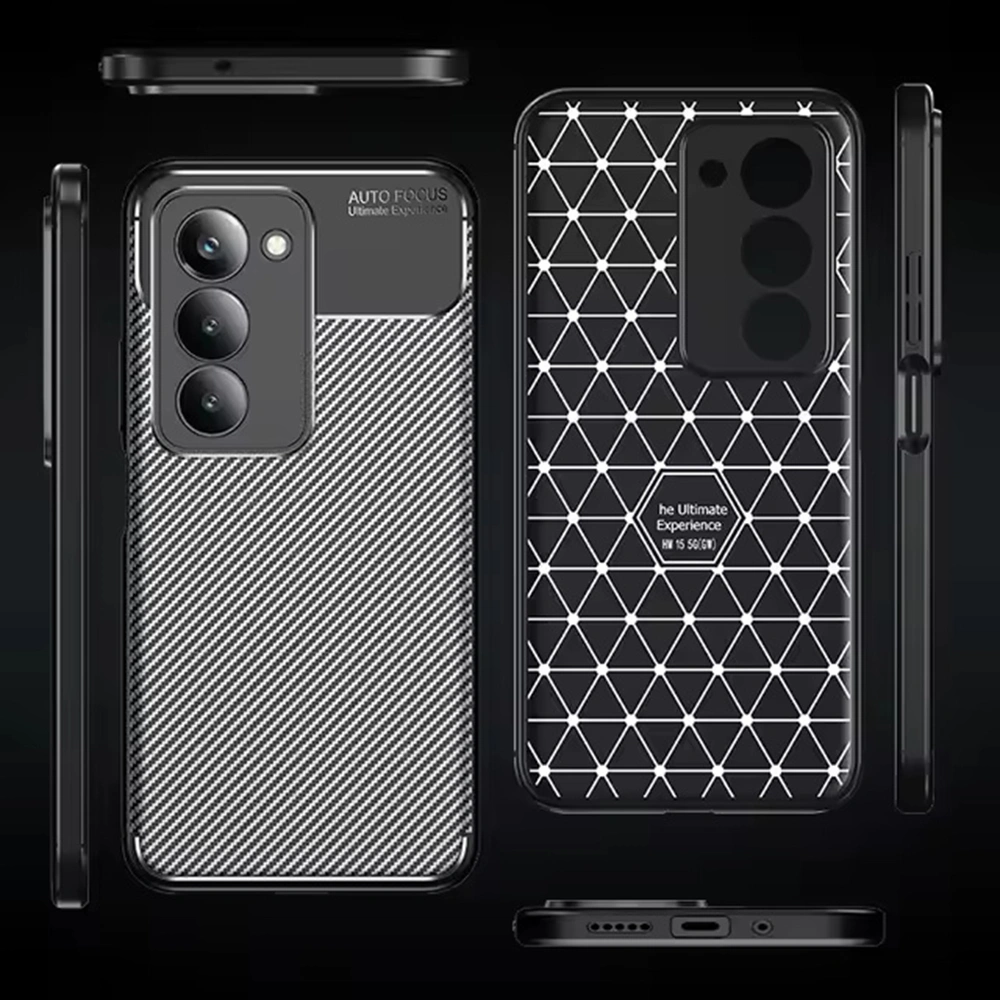 Kryt Xiaomi Redmi 15 4G/5G, Techsuit CarbonFiber černý