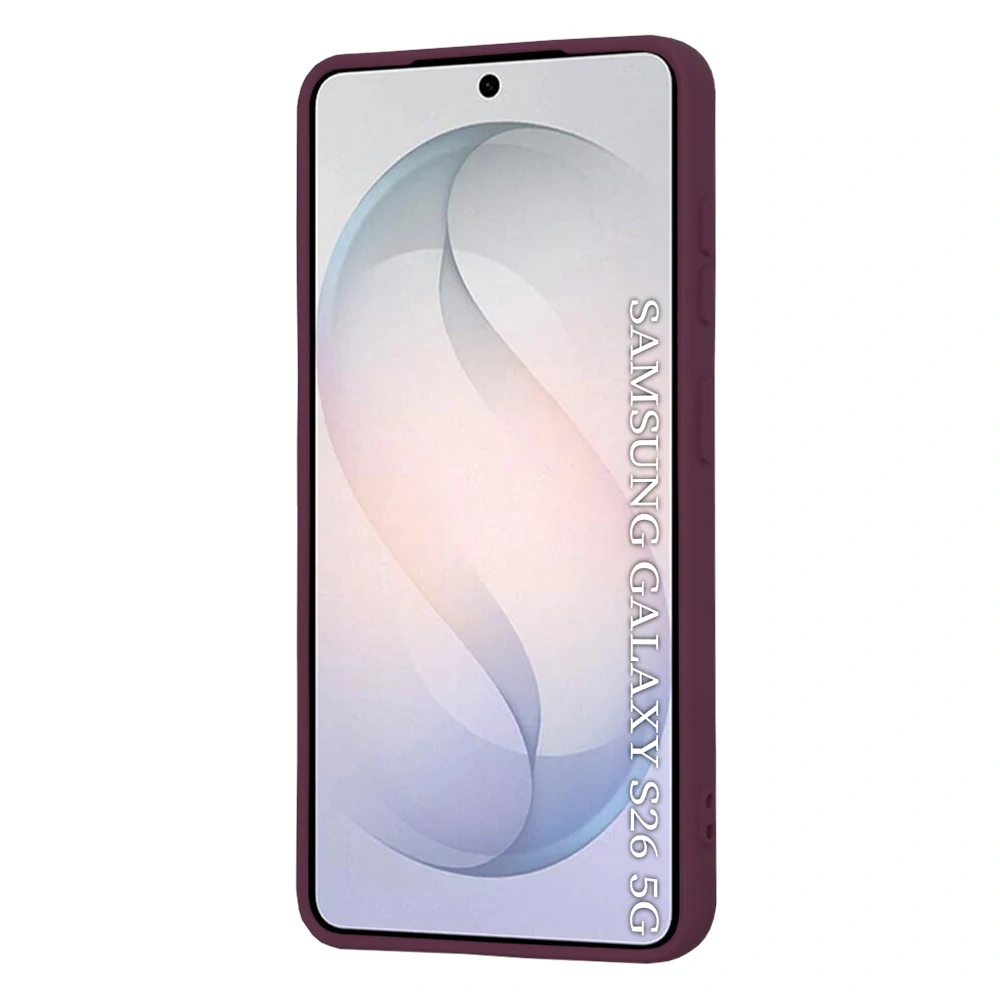 Kryt Samsung Galaxy S26, SoftFlex MagSafe - plum red