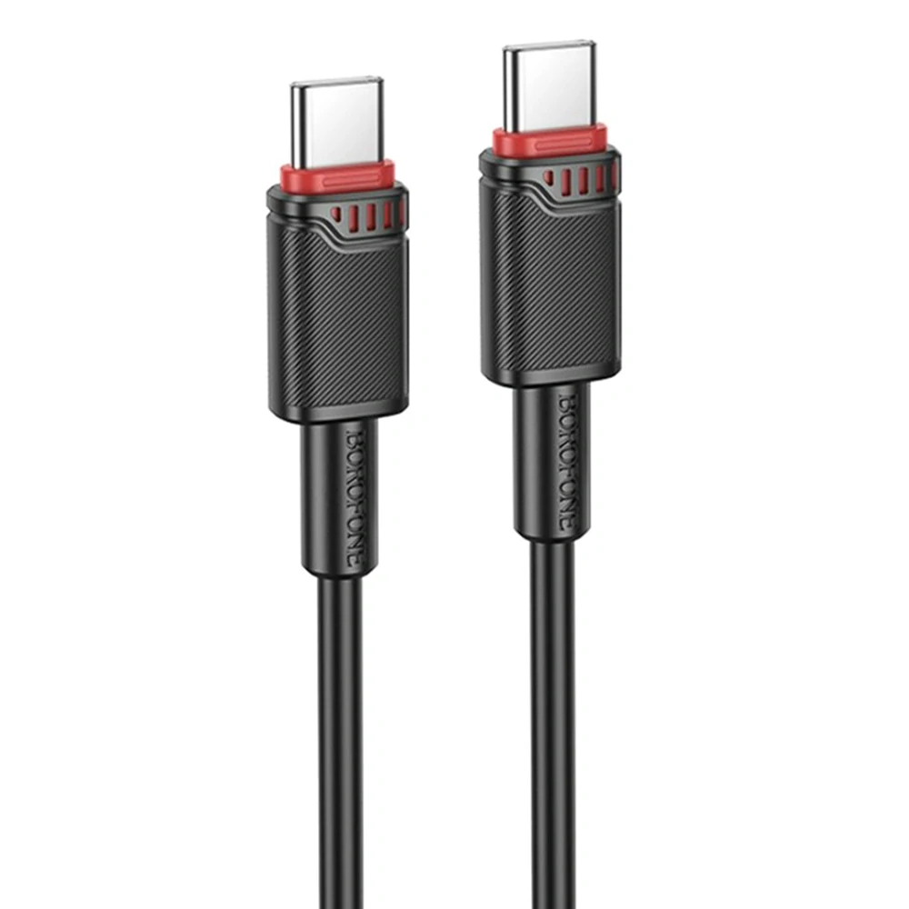 Datový kabel USB-C na USB-C 1m Borofone Beneficio Series (BX110) černý