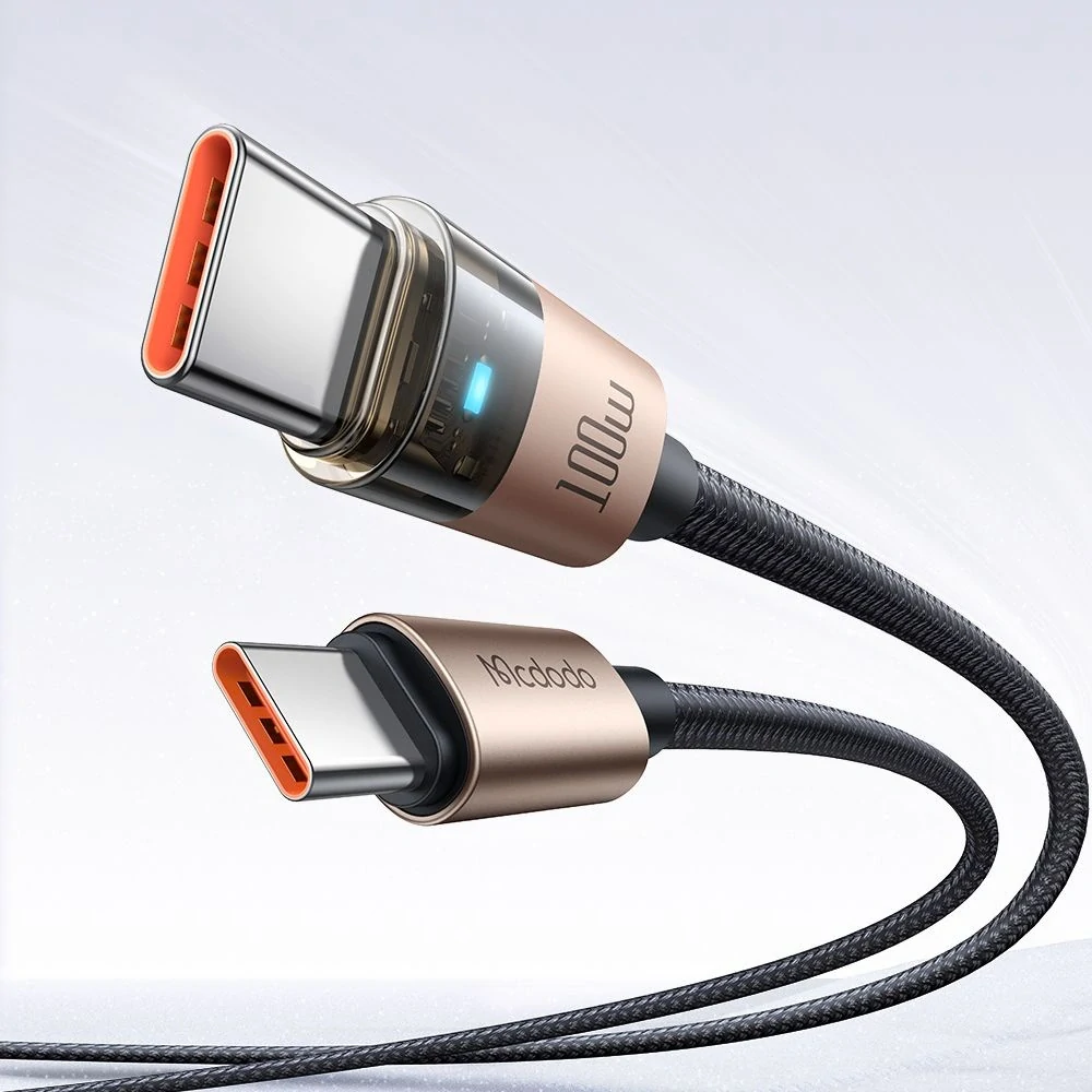Datový kabel Mcdodo (CA-5581) USB-C na USB-C, 100W, 1.2m - gold