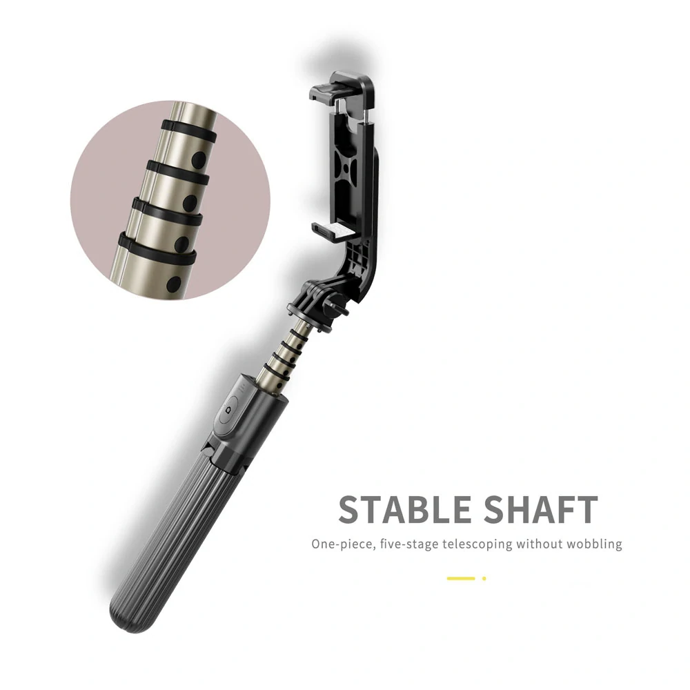 Selfie tyč Tripod Techsuit (L03) Bluetooth, 83 cm – černý