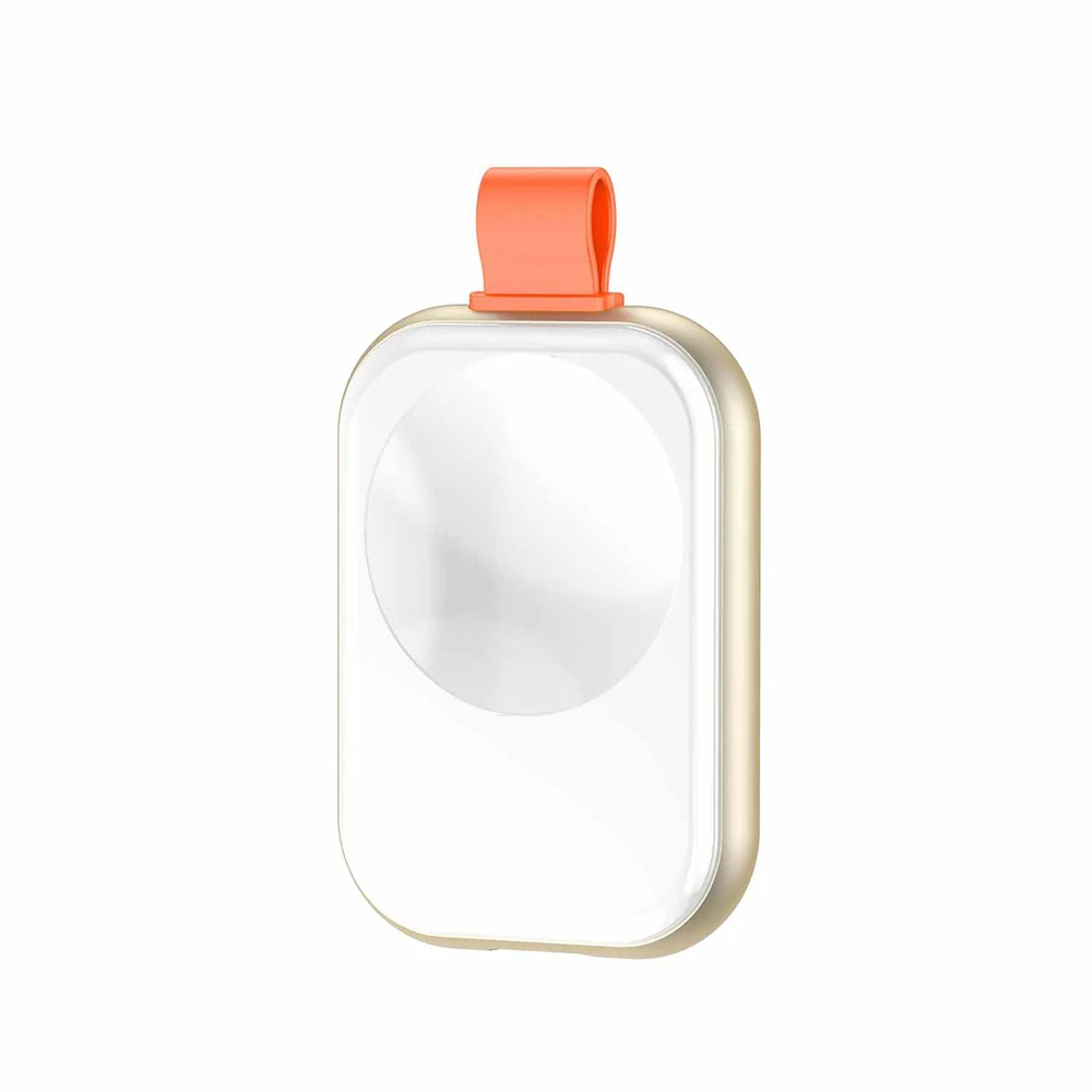 Magnetická bezdrátová nabíječka Lito (LC03) – pro Apple Watch, s kroužkem na klíče, 5W, 1A – bílá