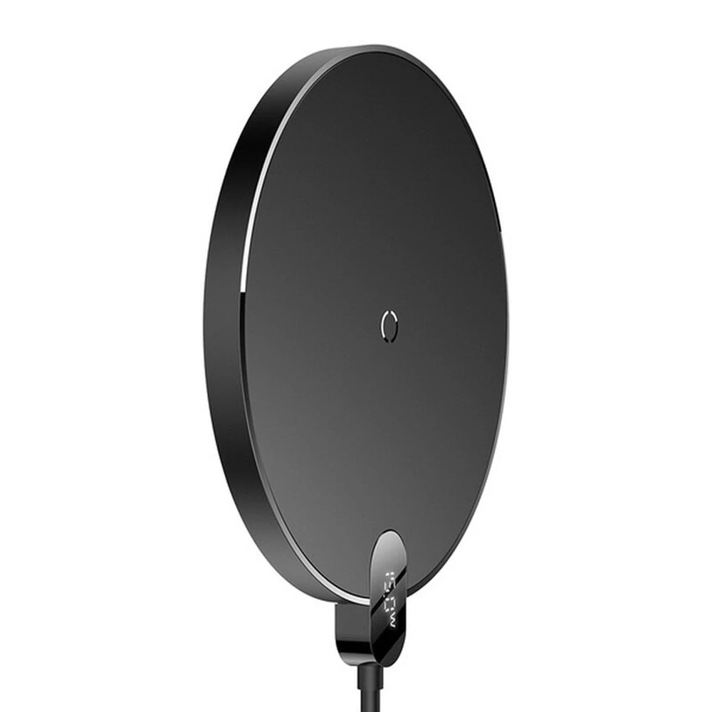 Bezdrátová nabíječka Baseus Digital LED Displej Gen 2 15W USB-C černá