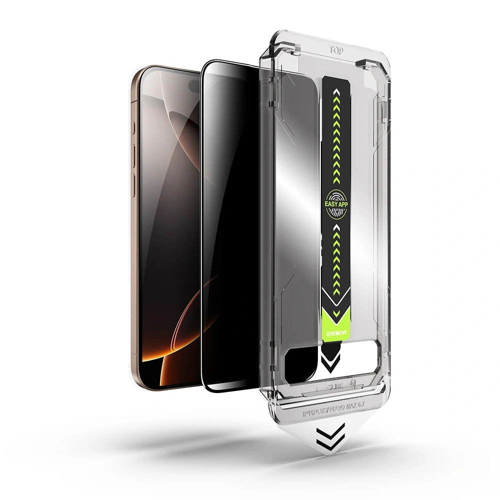 Tvrzené sklo iPhone 17 Pro Max, TitanGlass FullCover s privátním filtrem