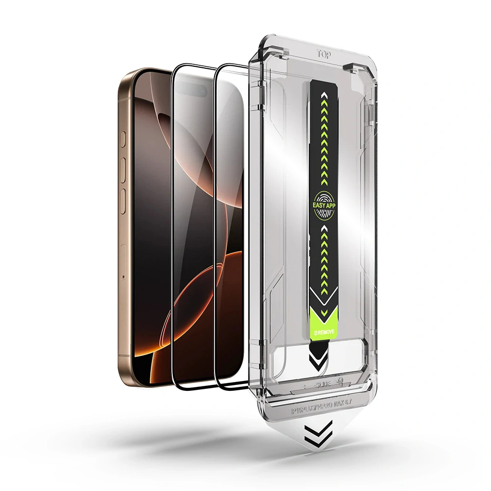Tvrzené sklo iPhone 17 Air, TitanGlass FullCover černé (2 kusy)