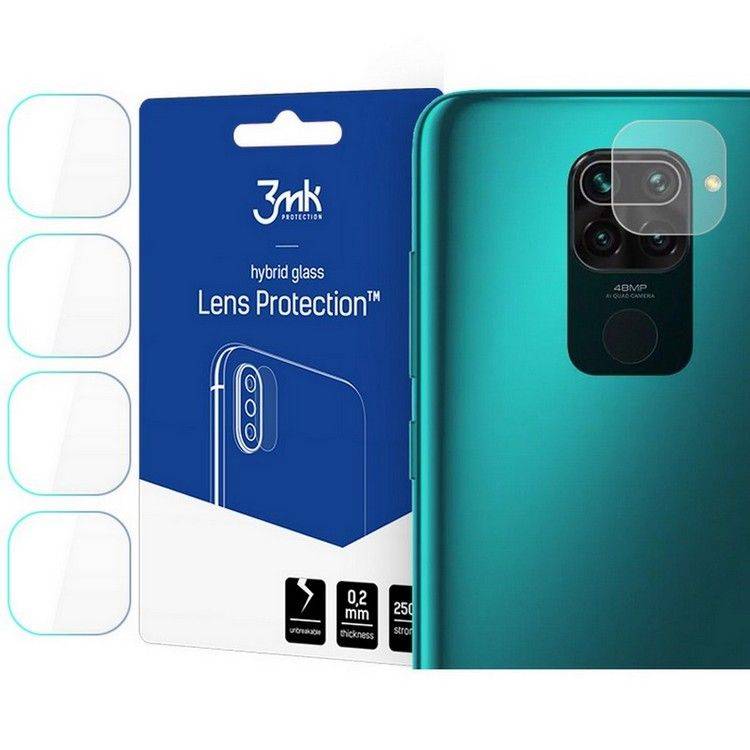 Tvrzené sklo Hybrid Glass na fotoaparát Xiaomi Redmi Note 9 3MK Flexible Glass Lens
