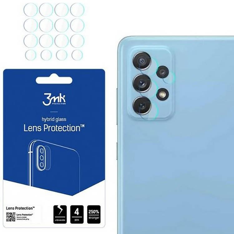 Tvrzené sklo Hybrid Glass na fotoaparát Samsung Galaxy A72 3MK Flexible Glass Lens