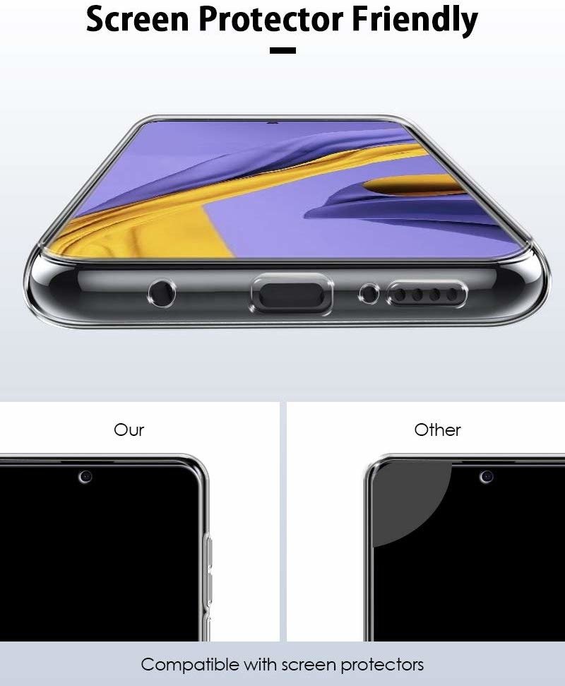 Kryt Samsung Galaxy A51 Slim Case Protect 2mm transparent