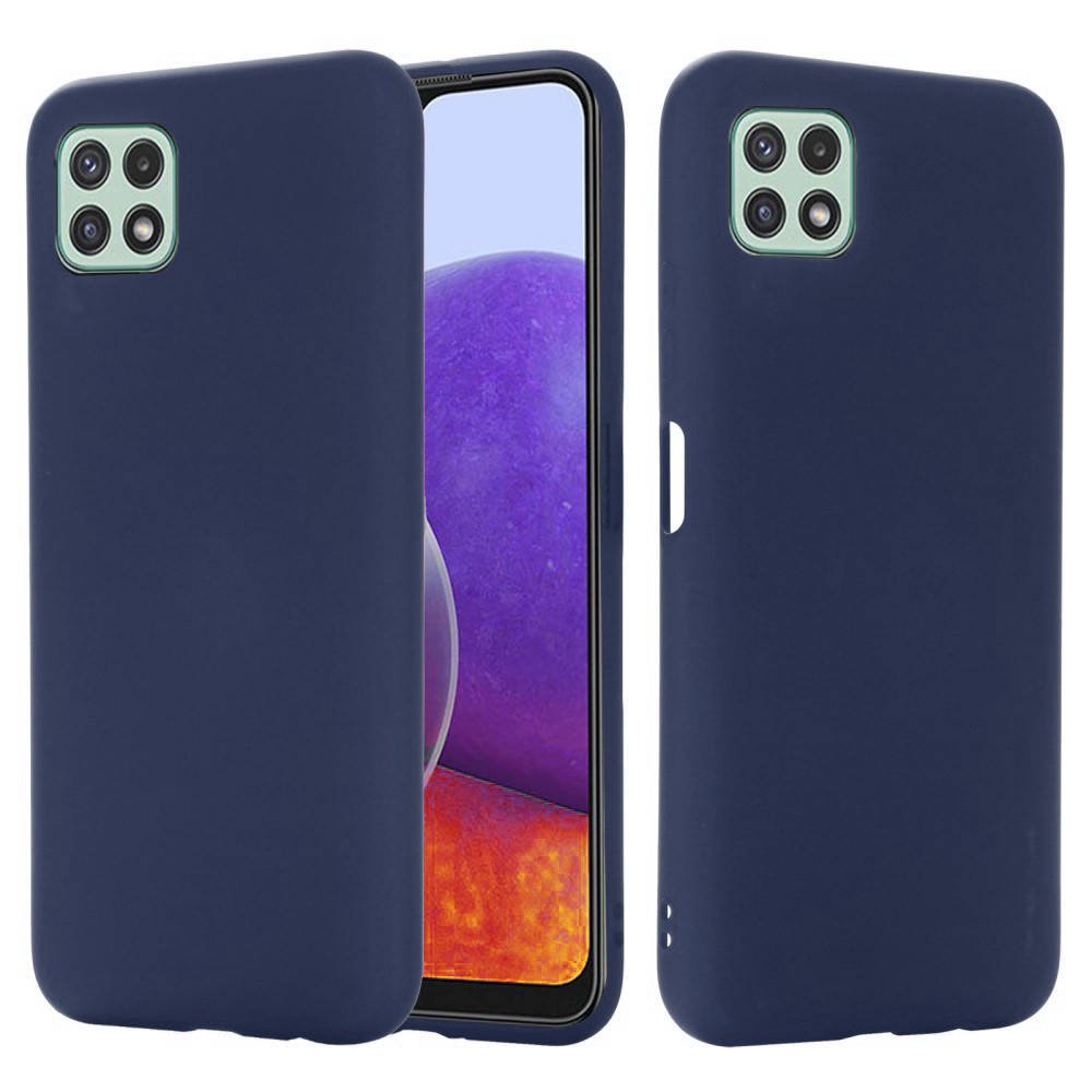 Kryt Samsung Galaxy A22 5G Silicone case modrý