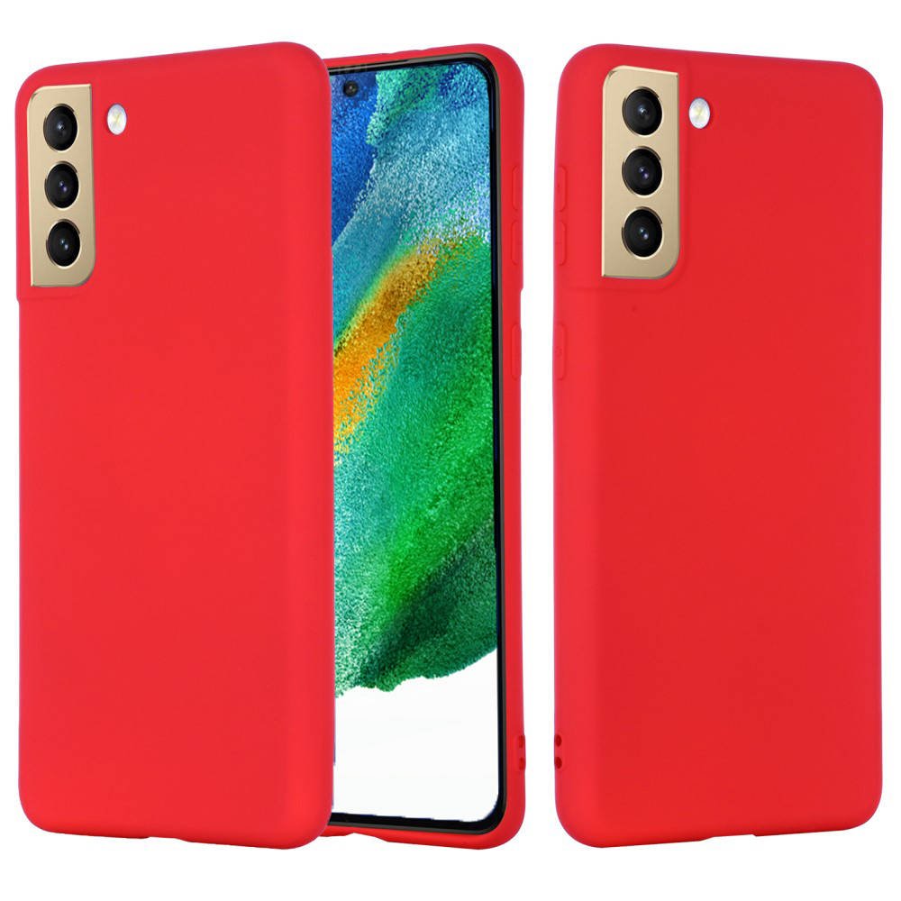 Kryt Samsung Galaxy S21 FE Silicone case červený
