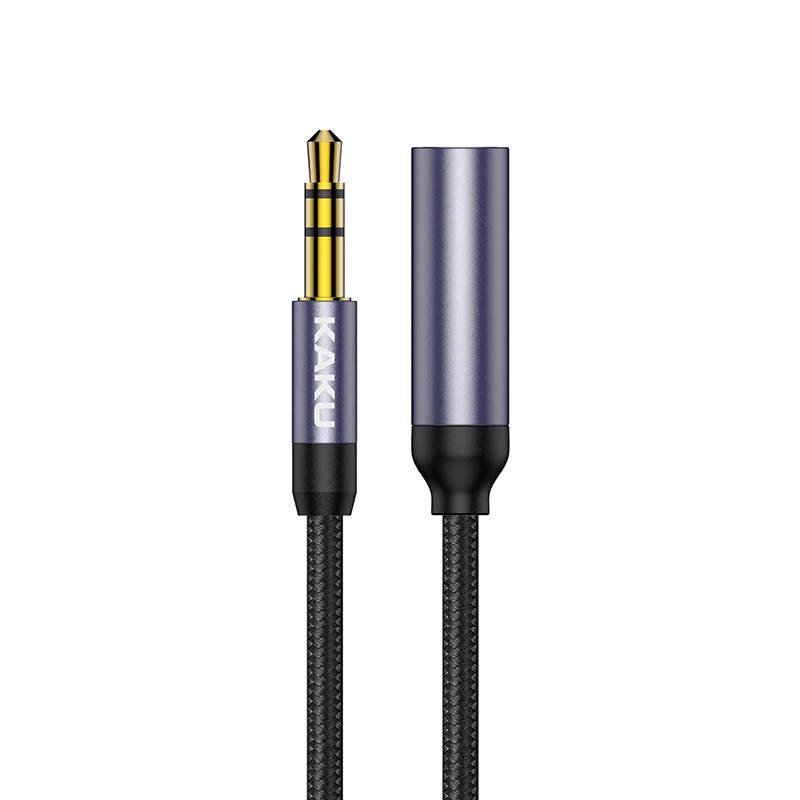 Prodlužovací kabelový konektor 3,5 mm 100 cm AUX KAKU KSC-526 TENGMAN černý