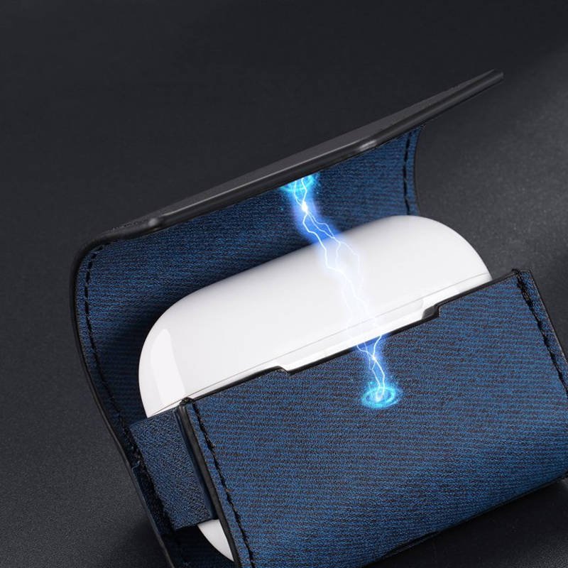 Pouzdro pro APPLE AIRPODS PRO Dux Ducis Mix Series modré