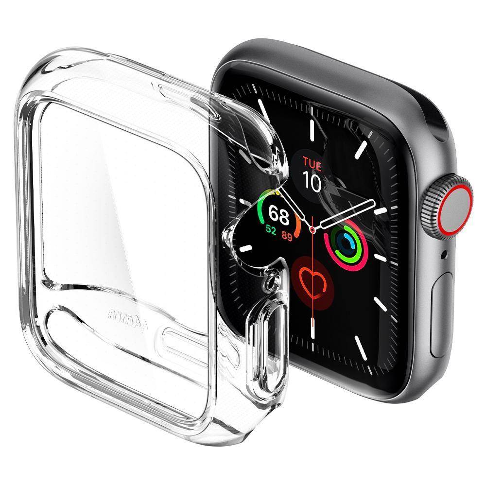Pouzdro pro APPLE WATCH 4 /5 /6 / SE (44 mm) Spigen Ultra Hybrid Crystal Clear transparentní