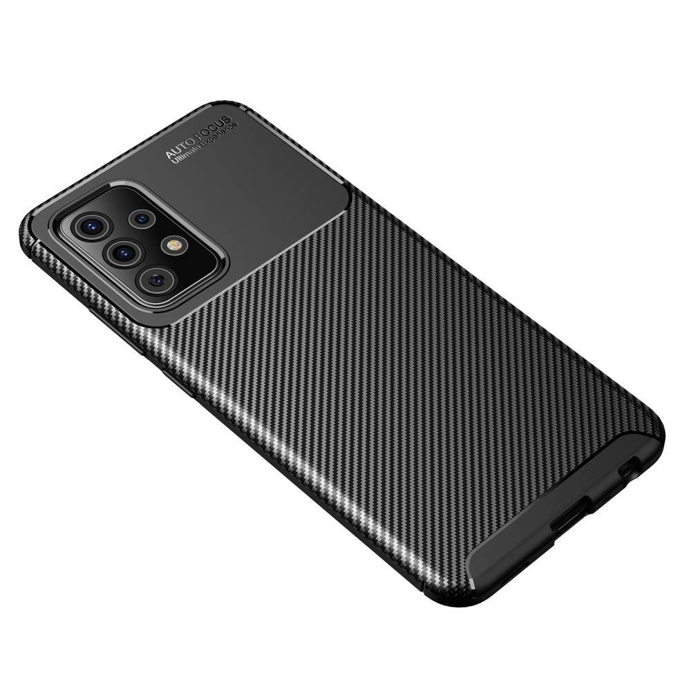 Kryt Samsung Galaxy A72 4G/5G Armored Carbon Fiber černý