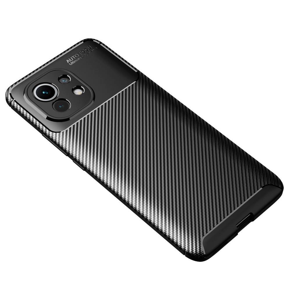 Kryt Xiaomi MI11 Armored Shockproof Carbon Fiber black