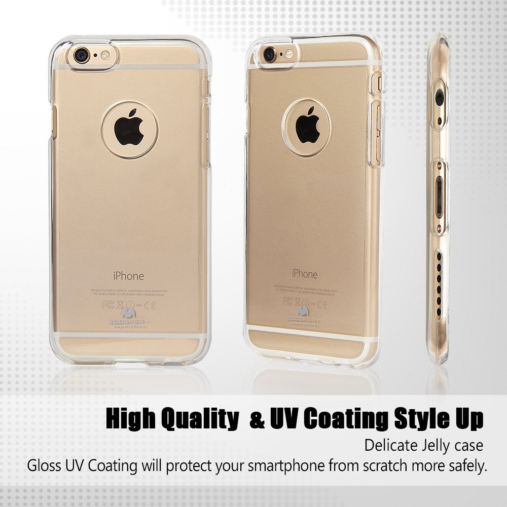 Kryt iPhone 6 Jelly Case Mercury silicone transparentní