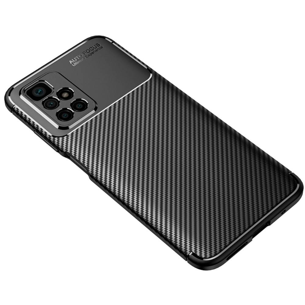 Kryt Xiaomi Redmi 10 / Redmi 10 2022 case Armored Shockproof Carbon Fiber černý