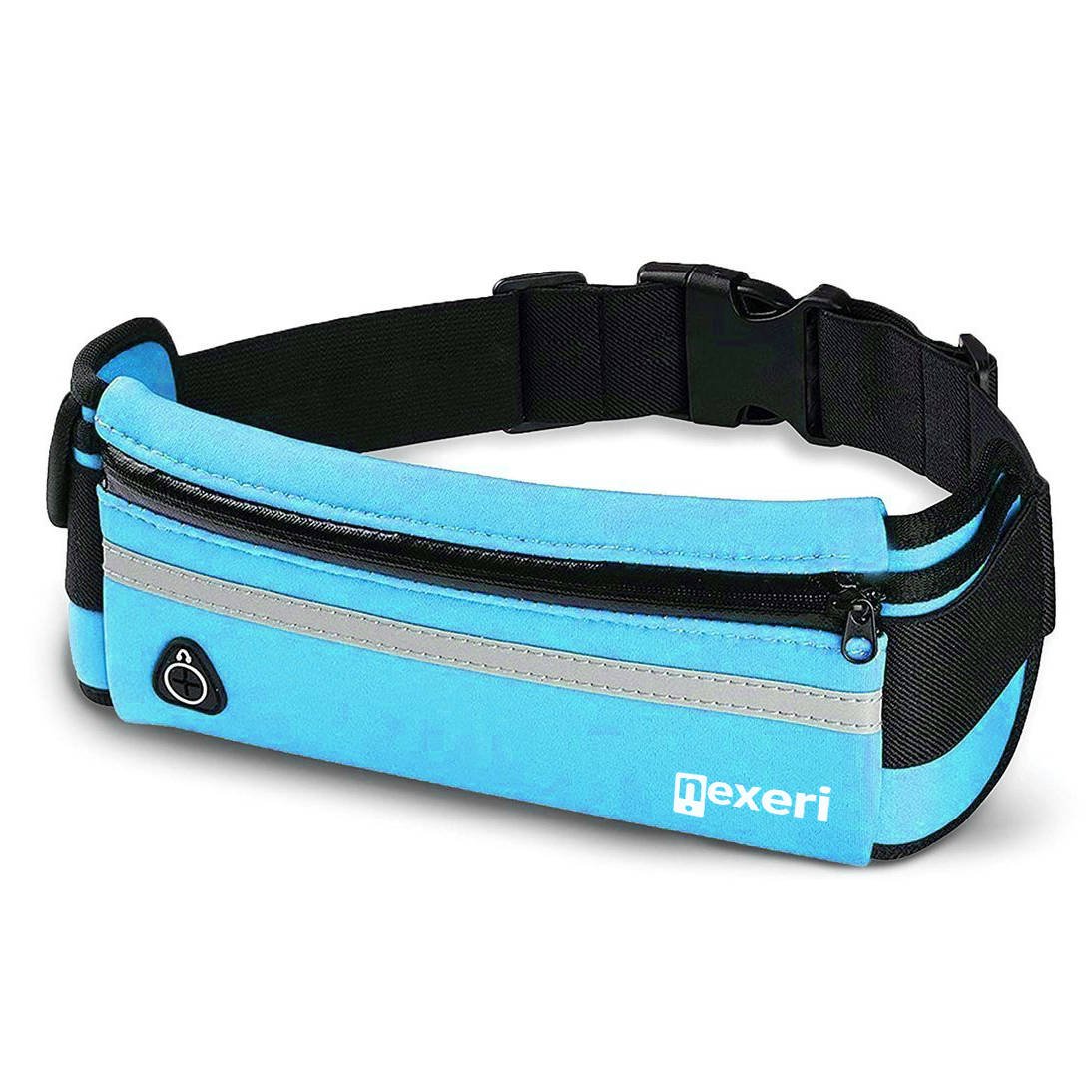 Sportovní pásek (ledvinka) Nexeri 7" pro běh, fitness, nordic walking, sport - modrý