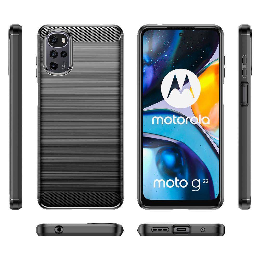 Kryt Motorola Moto G22 / E32 / E32s Tech-Protect TPU Carbon black