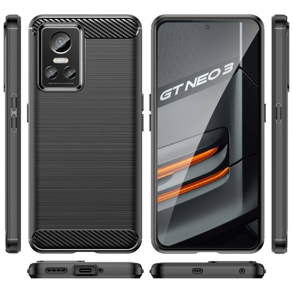 Kryt Realme GT Neo 3 Tech-Protect TPU Carbon black