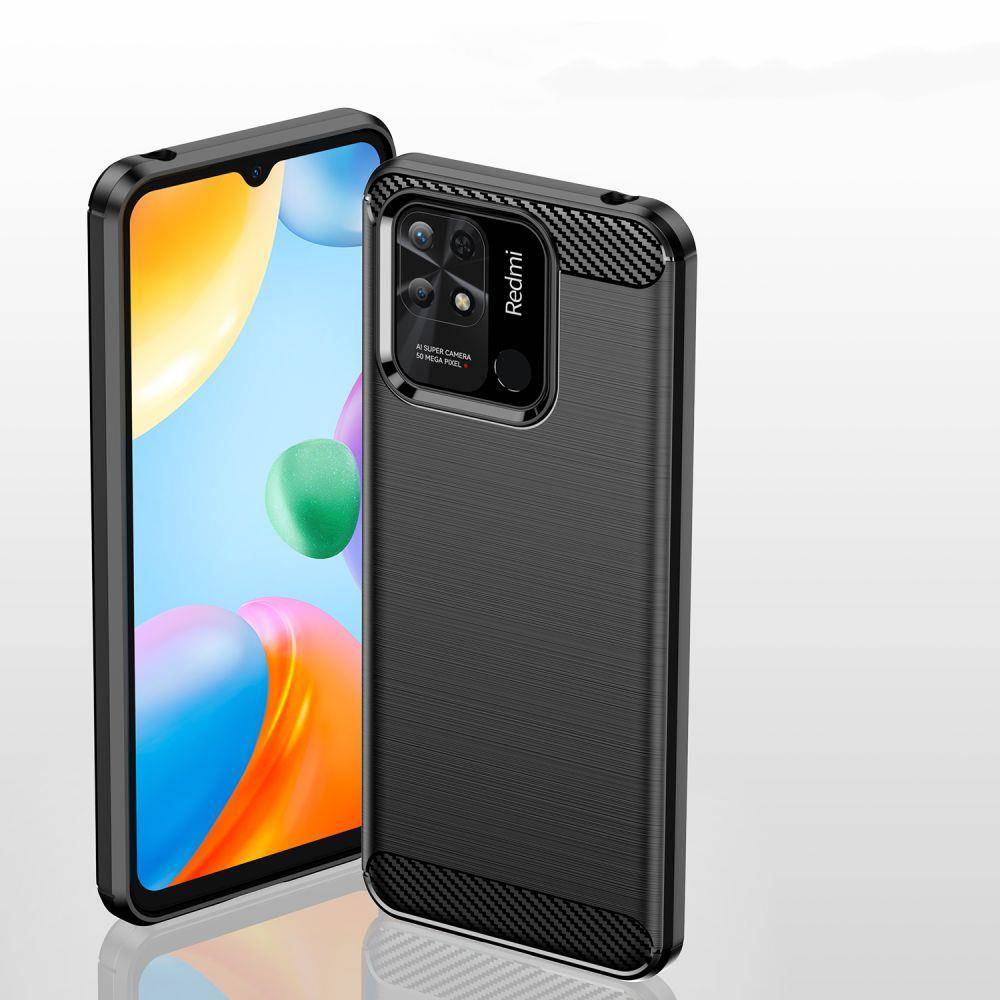 Kryt Xiaomi Redmi 10C Tech-Protect TPU Carbon black