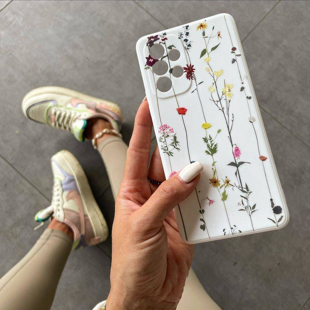 Kryt Samsung Galaxy A13 4G / LTE Tech-Protect Mood Garden bílý