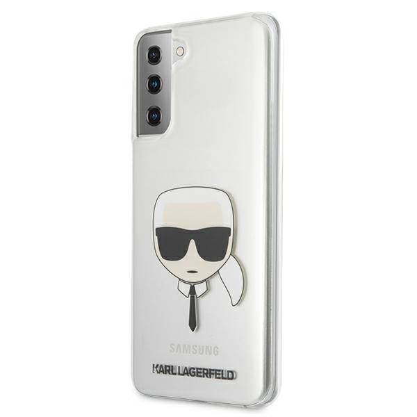Kryt Samsung Galaxy S21 Plus Karl Lagerfeld Hardcase Karl`s Head (KLHCS21MKTR) transparentní
