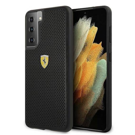 Ferrari - Samsung Galaxy S21 - Silikonový kryt Ferrari (FESPEHCS21SBK) černý