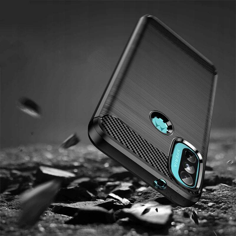 Kryt Motorola Moto E20s / E30 / E40 Tech-Protect TPU Carbon black